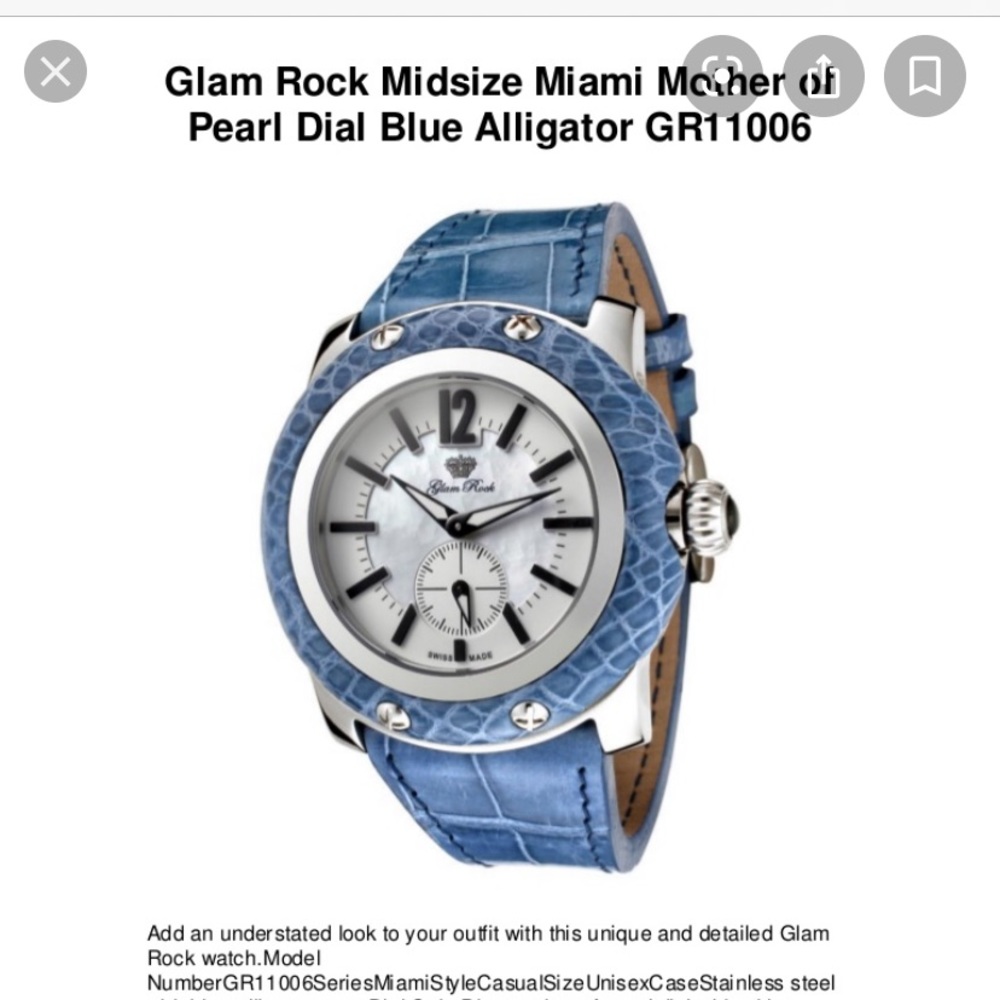 Genuine Glam Rock Miami collection watch